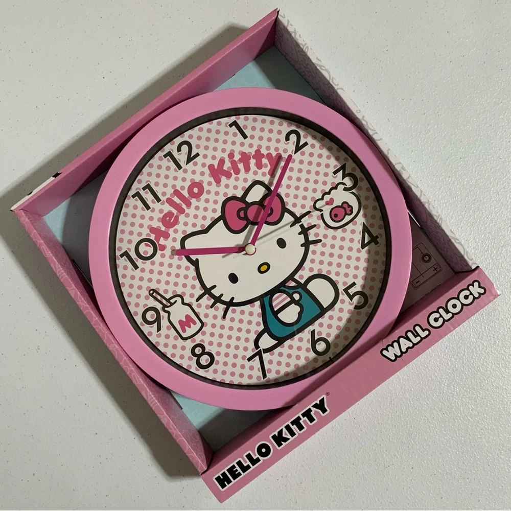 Hello Kitty by Sanrio Analog Wall Clock-New in Box